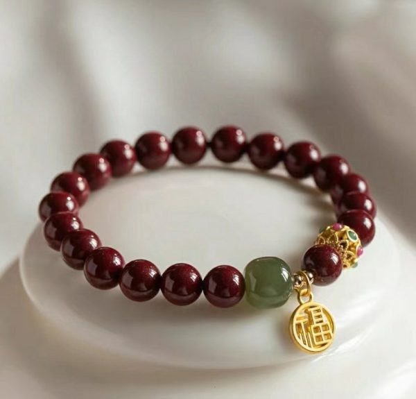 Natural raw ore purple gold sand single ring bracelet-140 - Image 3