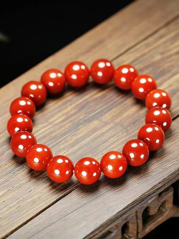 Red agate persimmon bracelet-215 - Image 2